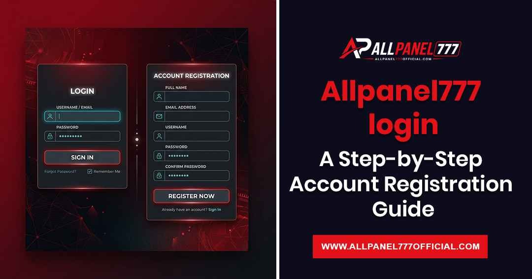 Allpanel777 Login step-by-step account registration guide showing secure access and beginner-friendly platform overview